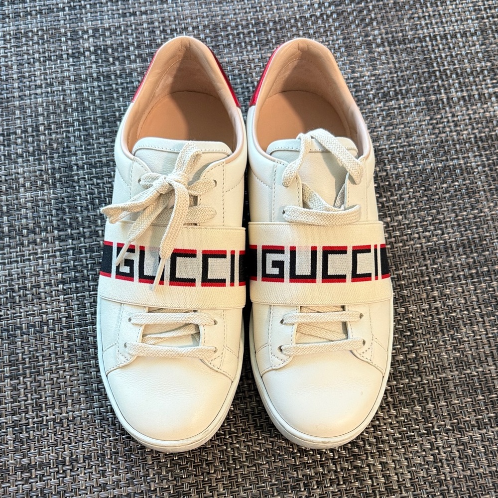 Gucci White and Red Women's Sneakers
